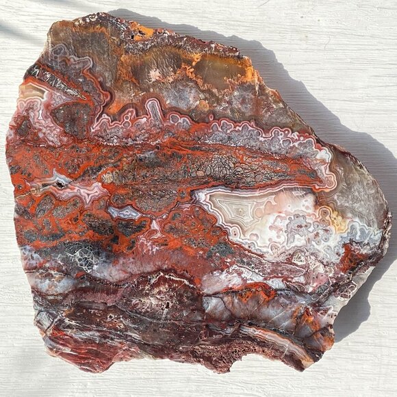 Natural Mexican Crazy Lace Agate Slab - Picture 3 of 10